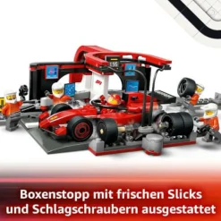 LEGO® City F1® Boxenstopp mit Boxencrew und Ferrar
