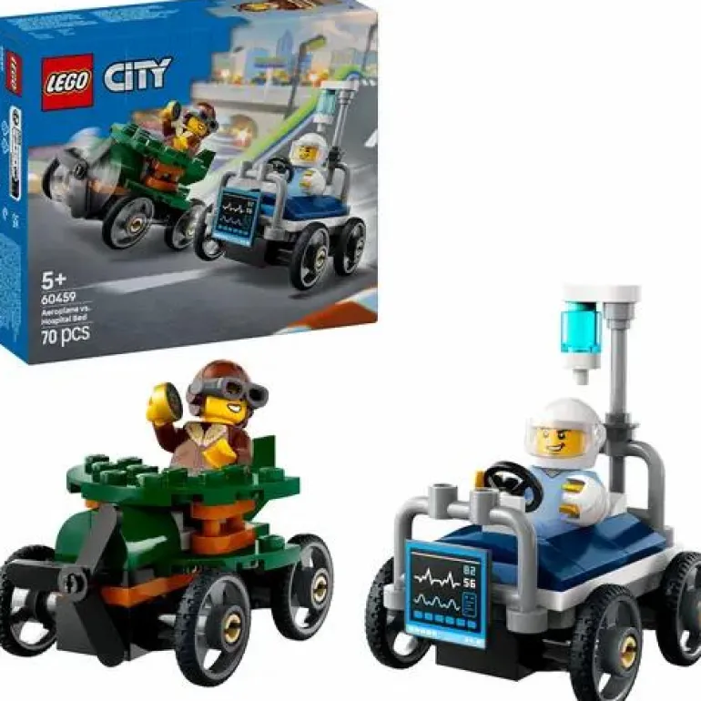 LEGO® City Flugzeug vs. Krankenhausbett 60459