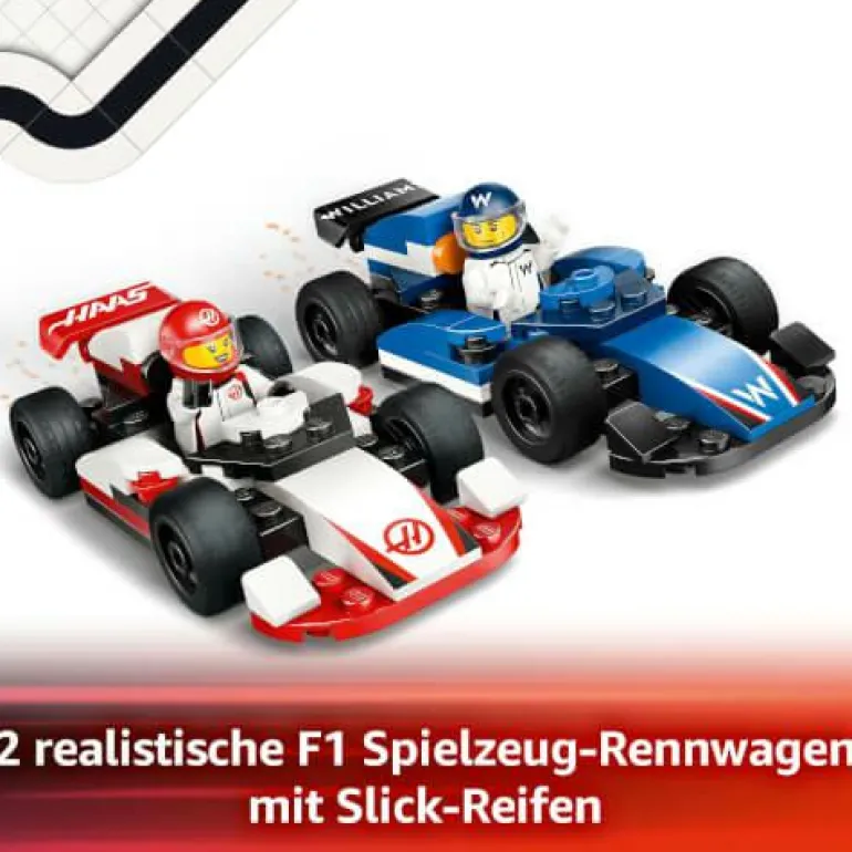 LEGO® City F1® Williams Racing und Haas F1® Rennau
