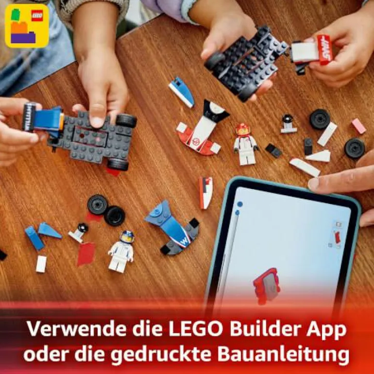 LEGO® City F1® Williams Racing und Haas F1® Rennau