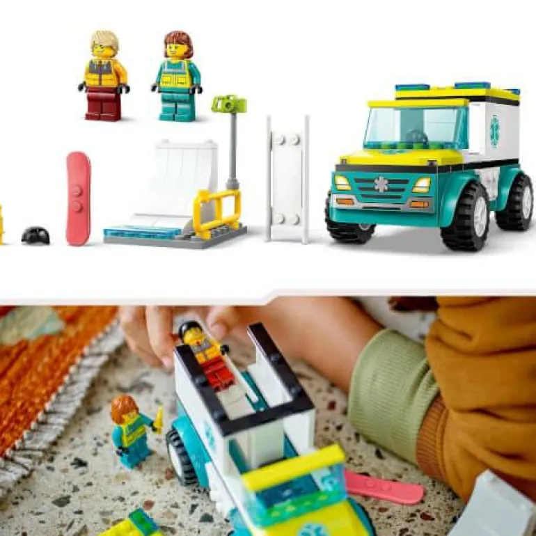 LEGO® City Rettungswagen und Snowboarder 60403