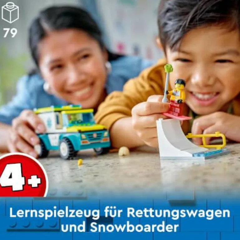 LEGO® City Rettungswagen und Snowboarder 60403