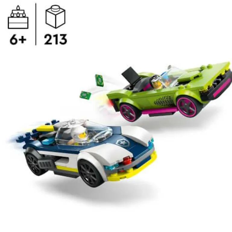 LEGO® City Verfolgungsjagd mit Polizeiauto und Mus