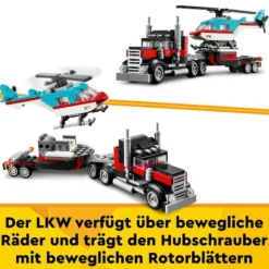 LEGO® Creator Tieflader mit Hubschrauber 31146