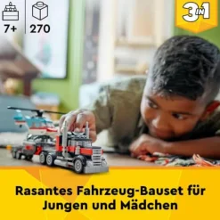 LEGO® Creator Tieflader mit Hubschrauber 31146