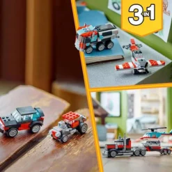 LEGO® Creator Tieflader mit Hubschrauber 31146