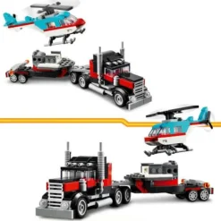 LEGO® Creator Tieflader mit Hubschrauber 31146