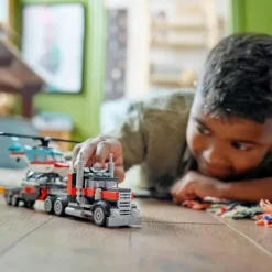 LEGO® Creator Tieflader mit Hubschrauber 31146