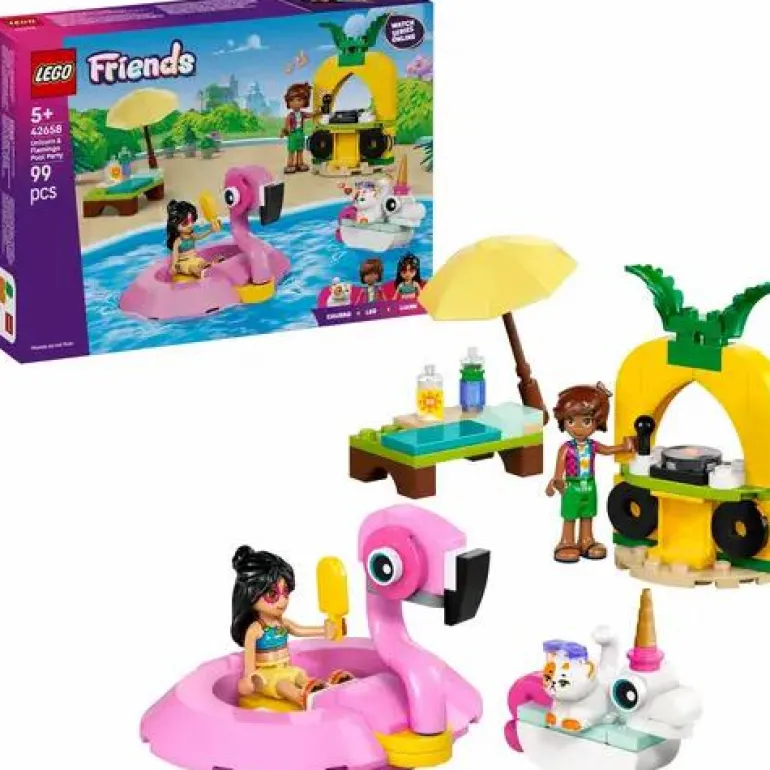 LEGO® Friends Poolparty Mit Einhorn Und Flamingo 4