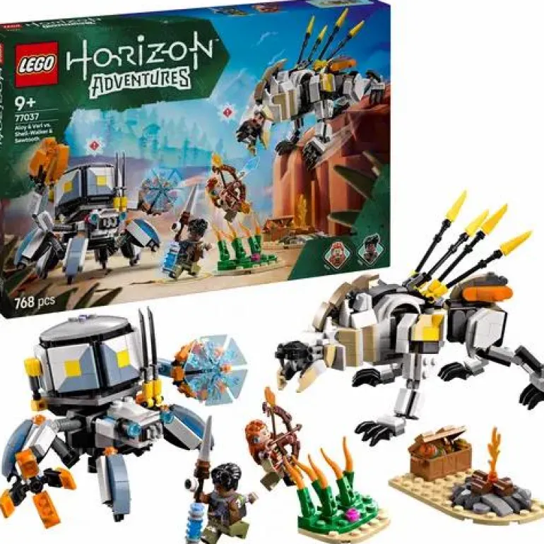 LEGO® Horizon Aloy und Varl vs. Panzerwanderer und