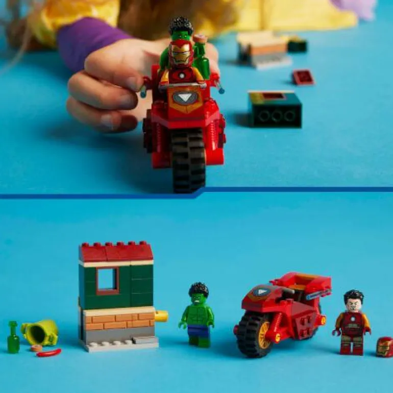 LEGO® Marvel™ Iron Man mit Bike und der Hulk 76287