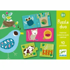 Lernspiele: Duo Puzzle Habitat