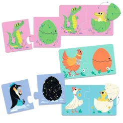 Lernspiele: Puzzle duo: Eier