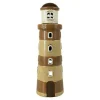 Leuchtturm Keramik beige 25x8cm