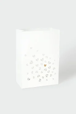 Lichttüten 2er Set Herzen 14,5x8x20,5cm