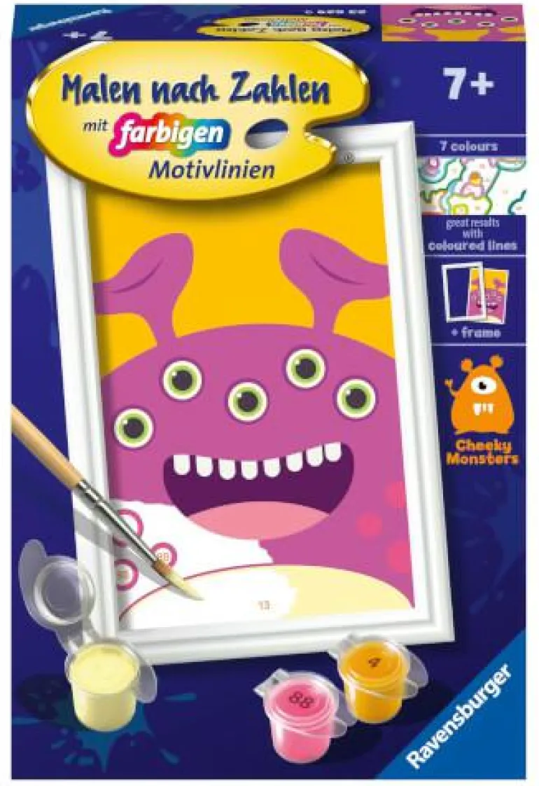 Lila Monster - Malen nach Zahlen