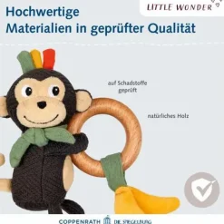 Little Wonder - Holz-Ringrassel Affe