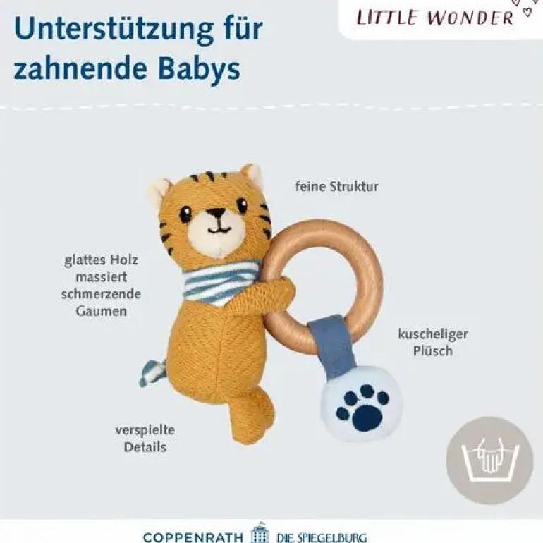 Little Wonder - Holz-Ringrassel Tiger