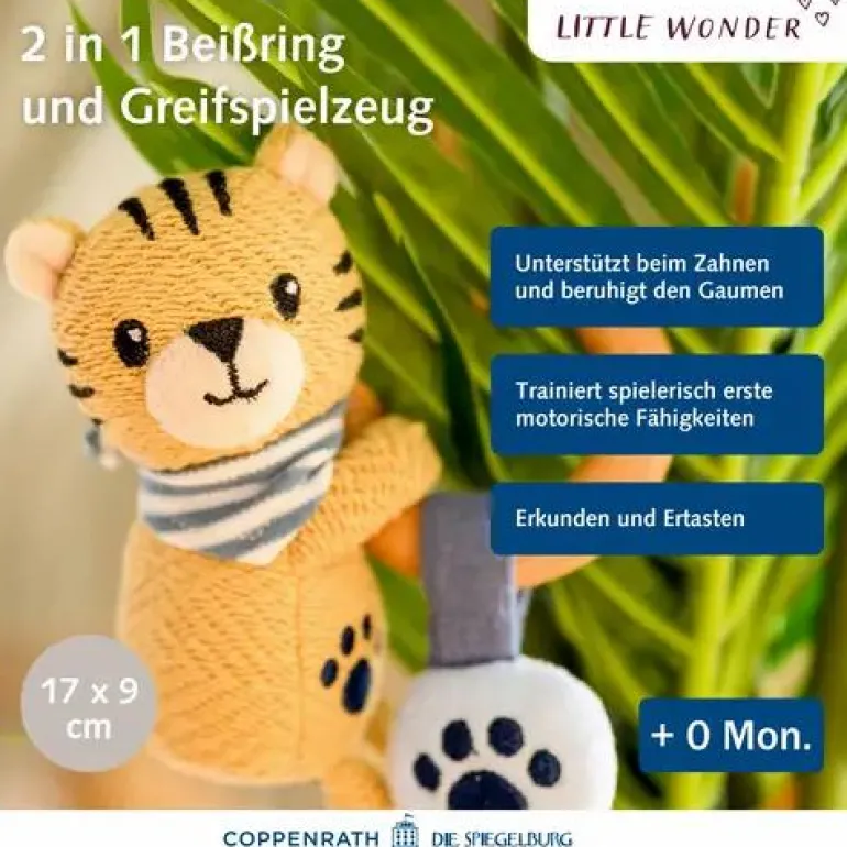 Little Wonder - Holz-Ringrassel Tiger