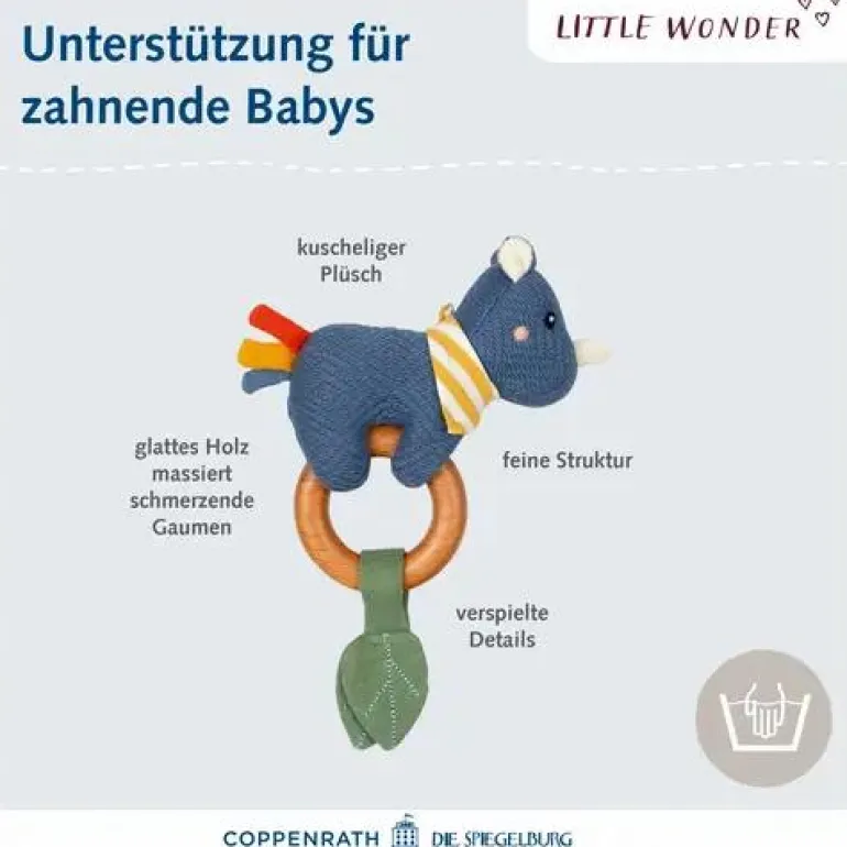 Little Wonder - Holz-Ringrassel Nashorn