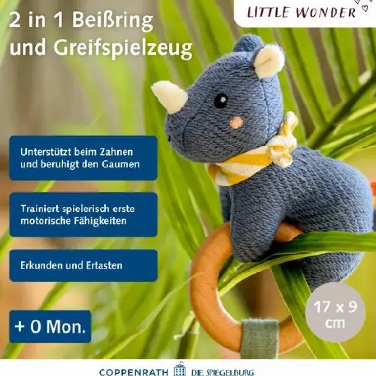 Little Wonder - Holz-Ringrassel Nashorn