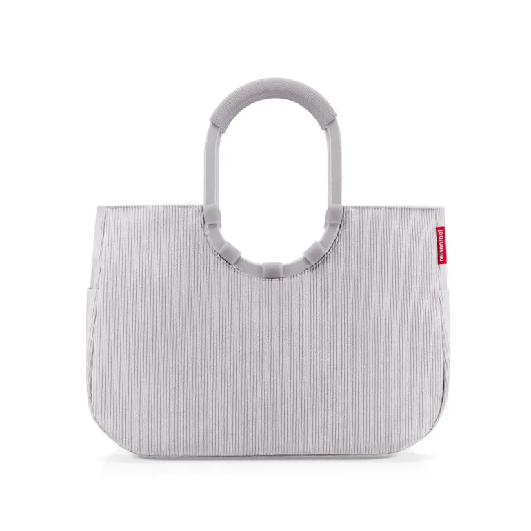 Loopshopper L Cord Grey Einkaufstasche