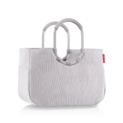 Loopshopper L Cord Grey Einkaufstasche