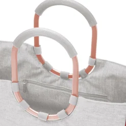 Loopshopper L frame twist sky rose Einkaufstasche