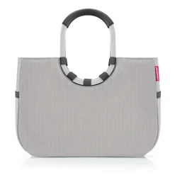 Loopshopper L Herringbone Grey Einkaufstasche