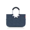 Loopshopper M Herringbone Dark Blue Einkaufstasche