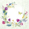 LOVING SPRING WREATH Li. Green Lunch-Servietten L1