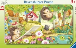 Lustige Gartentiere - Rahmenpuzzle 15 Teile