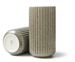 Lyngby Radiance Vase H20,5cm grau irdengut