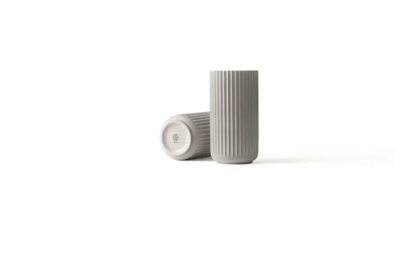 Lyngby Vase 20cm light grey
