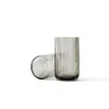Lyngby Vase 25cm smoke Glas