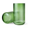 Lyngby Vase H31 copenhagen green mundgeblasenes gl