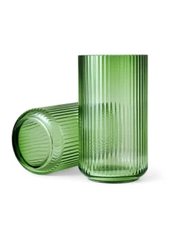 Lyngby Vase H31 copenhagen green mundgeblasenes gl