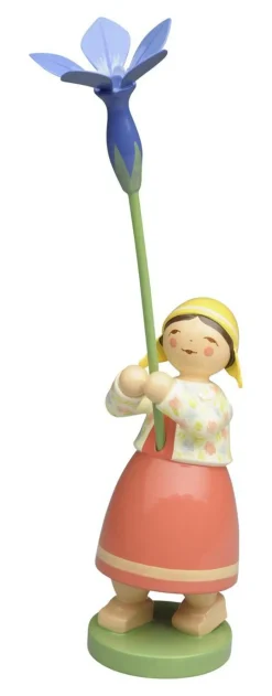 Mädchen mit Frühlingsenzian neu 2024