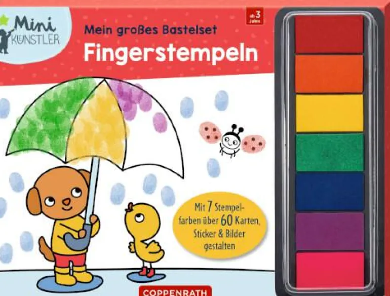 Mein gr. Bastelset: Fingerstempeln (Mini-Künstler)