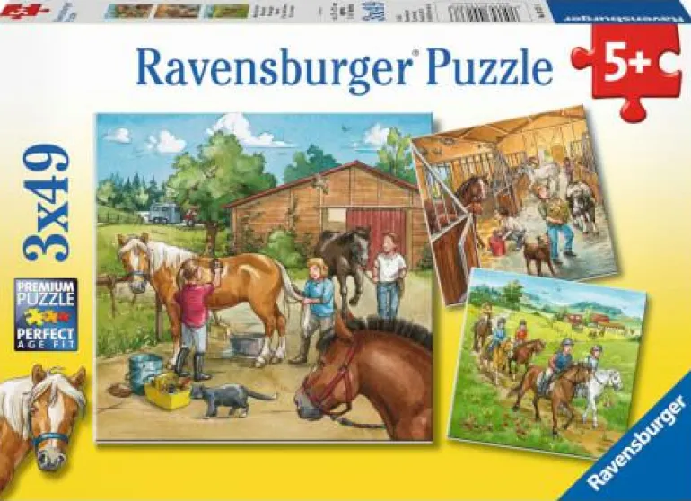 Mein Reiterhof - Puzzle 3x49 Teile