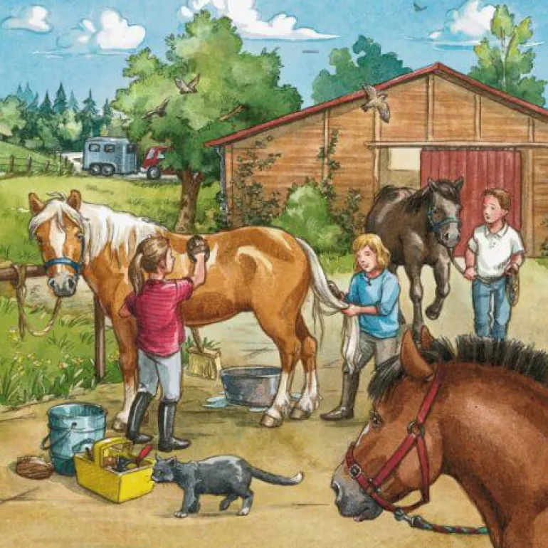 Mein Reiterhof - Puzzle 3x49 Teile