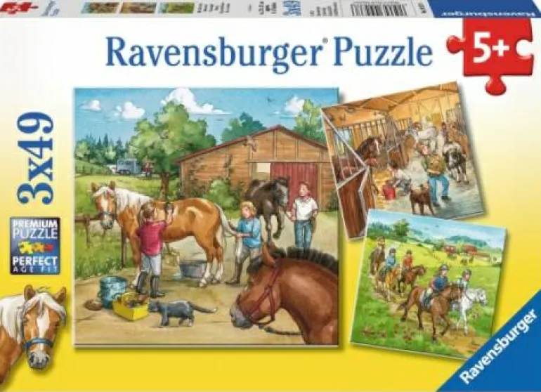 Mein Reiterhof - Puzzle 3x49 Teile