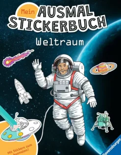 Mein Ausmalstickerbuch Weltraum