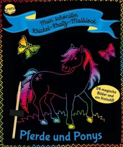 Mein schönster Kricker-Kratz-Malblock. Pferde und