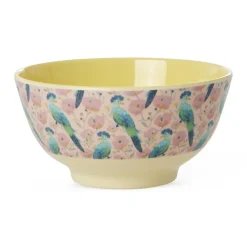 Melamine Bowl with Exotic Bird Print Medium 700ml