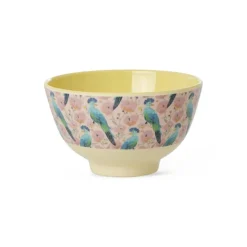 Melamine Bowl with Exotic Bird Print Small 300ml