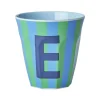 Melamine Cup E Stripes Medium 250ml