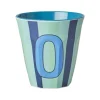 Melamine Cup O Stripes Medium 250ml