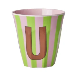 Melamine Cup U Stripes Medium 250ml
