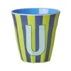 Melamine Cup U Stripes Medium 250ml